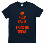 Keep Calm And Trick Or Treat T-Shirt - Navy