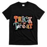Trick Or Treat Halloween Spooky Gift Cute T-Shirt - Black