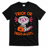 Trick Or Treat A Lotl Axolotl Halloween Costume T-Shirt - Black