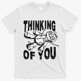 Thinking Of You Voodoo Doll Funny Halloween 2024 Gift T-Shirt - White