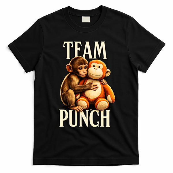Team Punch Baby Monkey Punch T-Shirt - Black