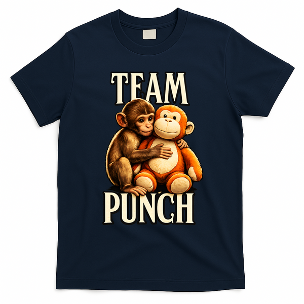 Team Punch Baby Monkey Punch T-Shirt - Navy Blue