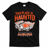 This Place Is Haunted Jordan Hare Stadium Football Team Lover T-Shirt - Black
