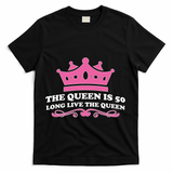 The Queen Is 50 Funny 50th Birthday T-Shirt - Black