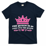 The Queen Is 50 Funny 50th Birthday T-Shirt - Navy