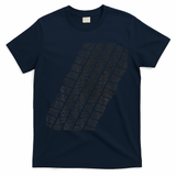 Tire Track Funny Halloween T-Shirt - Navy