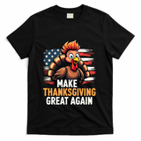 Turkey Trump Funny Make Thanksgiving Great Meaningful Gift T-Shirt - Black
