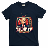 Trump TV Vintage Retro Style T-Shirt - Navy Blue