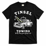 Tinsel Towing We'll Drag The Sleigh Out T-Shirt - Black