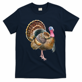 Turkey Vintage Retro Gobble Gobble Thanksgiving Classic Cool Gift T-Shirt - Navy