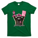 Together We Fight We Win Breast Cancer Raccoon T-Shirt - Irish Green