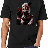 Terrifier 2 Fan Art Classic Black T-Shirt - White