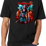 Terrifier 2 No Escape Black T-Shirt - White