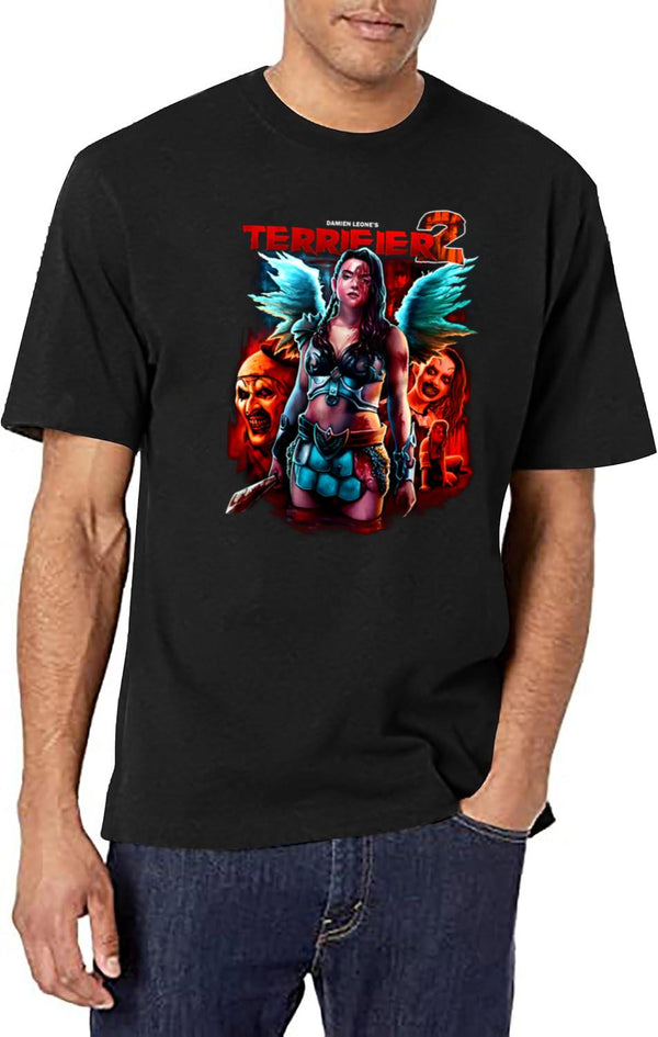 Terrifier 2 No Escape Black T-Shirt - White