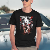 Terrifier 3 Heads Will Roll Black T-Shirt - Navy