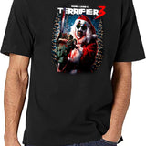 Terrifier 3 Merry Mayhem Black T-Shirt - White