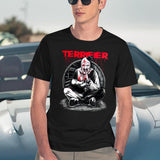 Terrifier Hush Little Baby Black T-Shirt - Navy