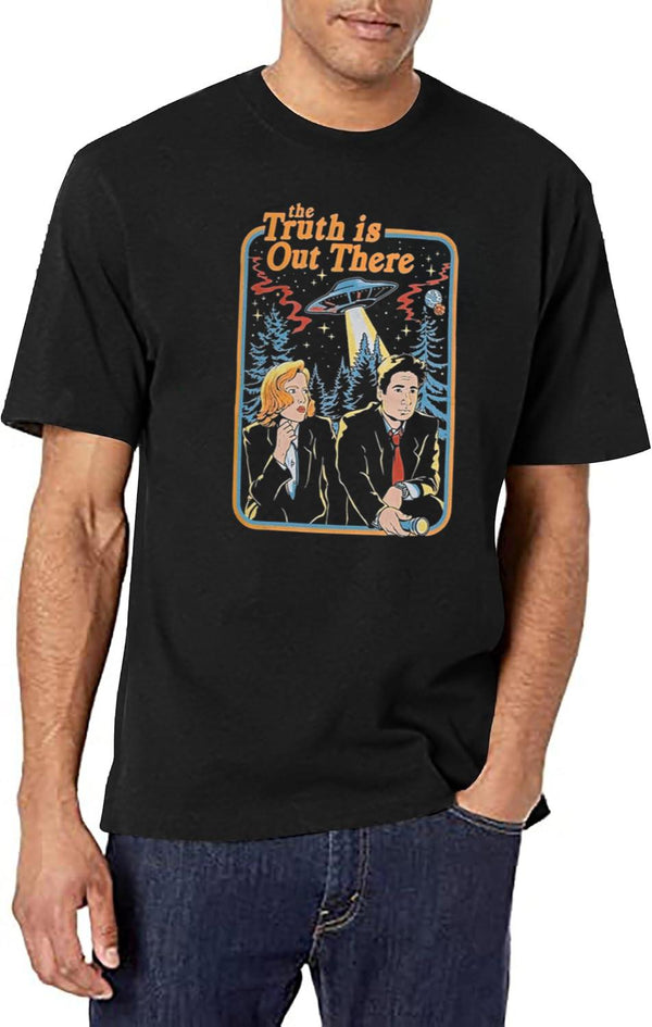 The Truth Is Out There - X Files Funny Classic Black T-Shirt - White
