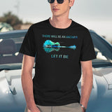 There Will Be an Answer Let It Be Essential Black T-Shirt - Navy