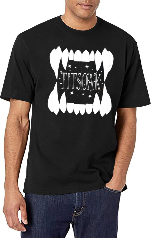 Titsoak Black T-Shirt - White
