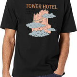 Tower Hotel Your Room is Ready Est 1994 Tower of Terror Family Matching Black T-Shirt - White