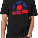 Tracker Trucks Vintage Logo Classic Black T-Shirt - White