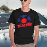 Tracker Trucks Vintage Logo Classic Black T-Shirt - Navy