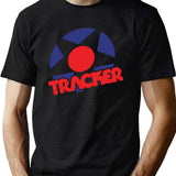Tracker Trucks Vintage Logo Classic Black T-Shirt - Green