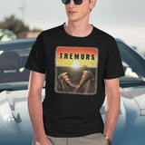 Tremors Distressed Mover Photographic Print Black T-Shirt - Navy