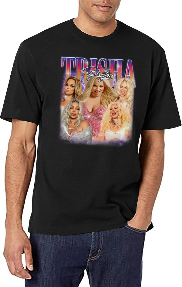 Trisha Paytas,Trisha Paytas Shirt Feel The Softness,Love The Fit Black T-Shirt - White
