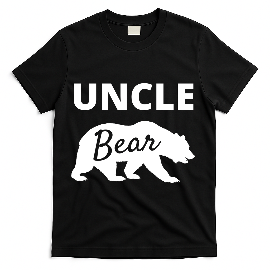 Uncle Bear Gift Mama Bear Papa Bear T-Shirt - Black