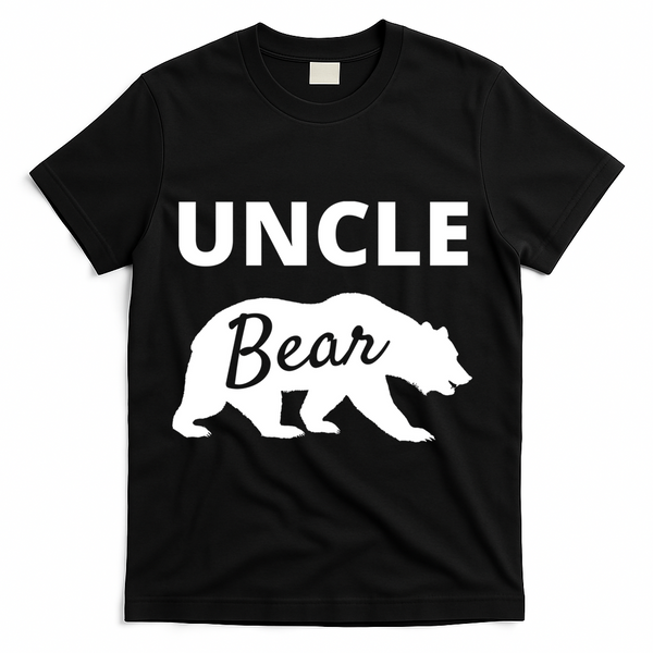 Uncle Bear Gift Mama Bear Papa Bear T-Shirt - Black