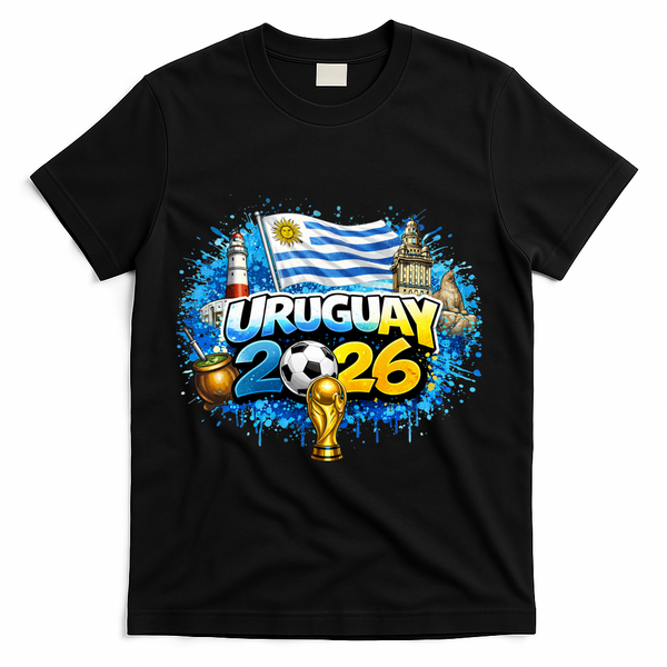 URUGUAY North America Soccer Tournament 2026 T-Shirt - Black