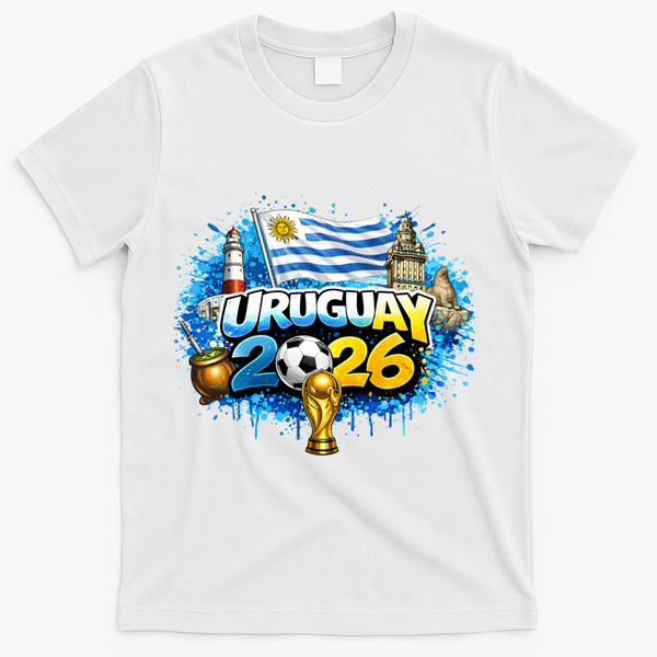 URUGUAY North America Soccer Tournament 2026 T-Shirt - White