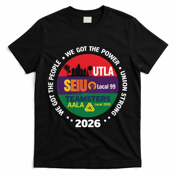 UTLA SEIU AALA Labor Movement T-Shirt - Black