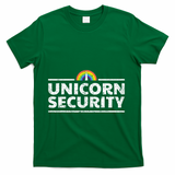 Unicorn Security Funny Cute Police Halloween Costume T-Shirt - Green