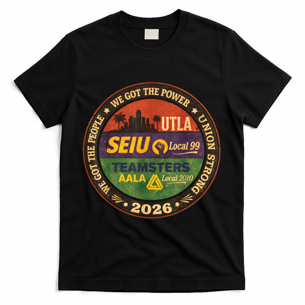Union Strog Labor Movement UTLA T-Shirt - Black