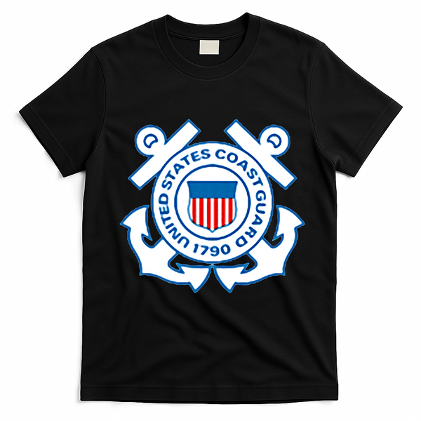 Us United States Coast Guard T-Shirt - Black