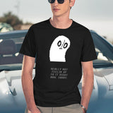 Undertale - Napstablook Black T-Shirt - Navy