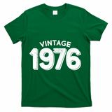 Vintage 1976 Celebrate 50th Birthday T-Shirt - Green