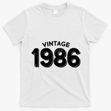 Vintage 1986 Celebrate 40th Birthday T-Shirt - White