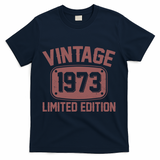 Vintage 1973 Limited Edition 50th Birthday T-Shirt - Navy