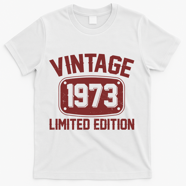 Vintage 1973 Limited Edition 50th Birthday T-Shirt - White