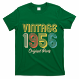 Vintage 1956 Original Parts Retro 70th Birthday  T-Shirt - Irish Green