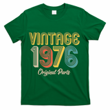 Vintage 1976 Original Parts Retro 50th Birthday  T-Shirt - Green