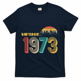 Vintage 1973 Sun Wilderness 50th Birthday T-Shirt - Navy