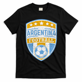 Vintage Argentina Football Soccer T-Shirt - Black