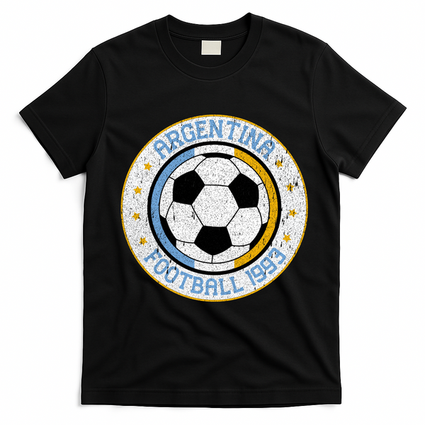 Vintage Argentina Football 1993 Soccer T-Shirt - Black