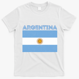 Vintage Argentina Sun Flag T-Shirt - White