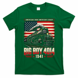 Vintage Big Boy 4014 American Steam Locomotive 1941 T-Shirt - Irish Green